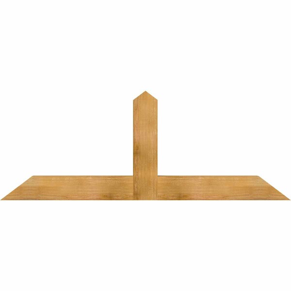 Ekena Millwork Portland Rough Sawn Timber Gable Bracket, Western Red Cedar, 72"W x 27"H x 4"D x 6"F, 9/12 Pitch GBW072X27X0406POR00RWR - main